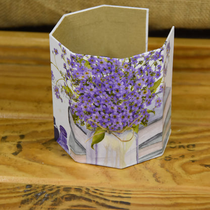 Abschminkpads-Aufbewahrungsbox | Schachtel | mit Abschminkpads | Vergissmeinnicht