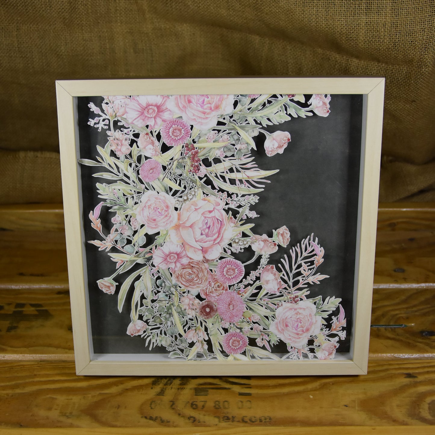 Bilderrahmen | Blumenkranz | Rosen | Frühling