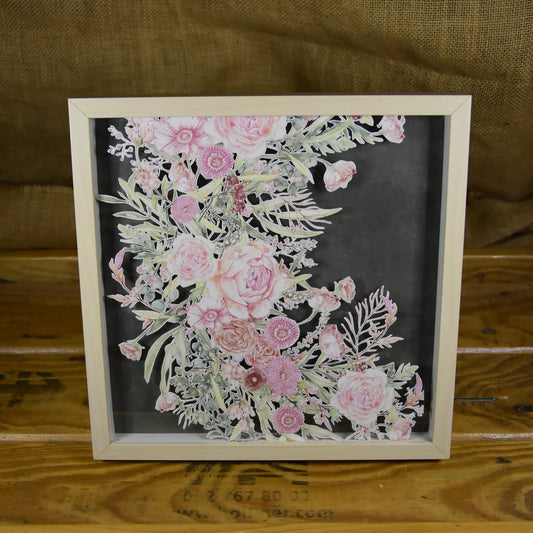 Bilderrahmen | Blumenkranz | Rosen | Frühling