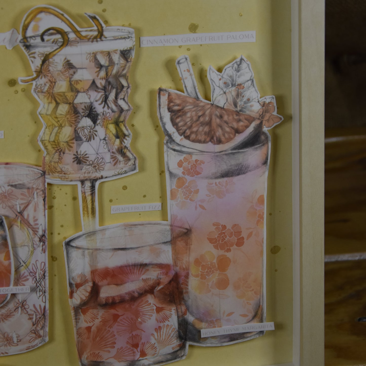 Bilderrahmen | Your Favorite | Gelb | Coctailgläser