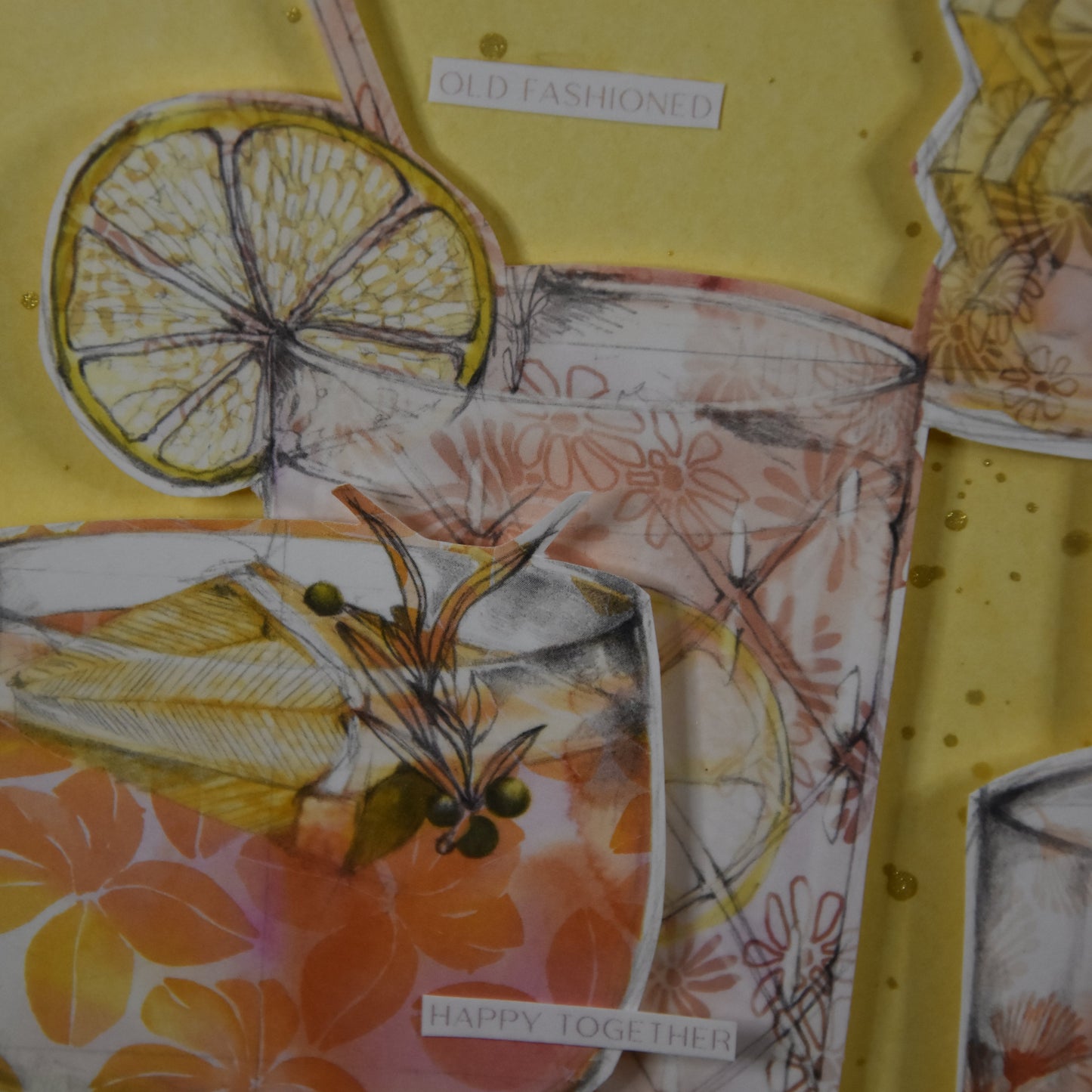 Bilderrahmen | Your Favorite | Gelb | Coctailgläser