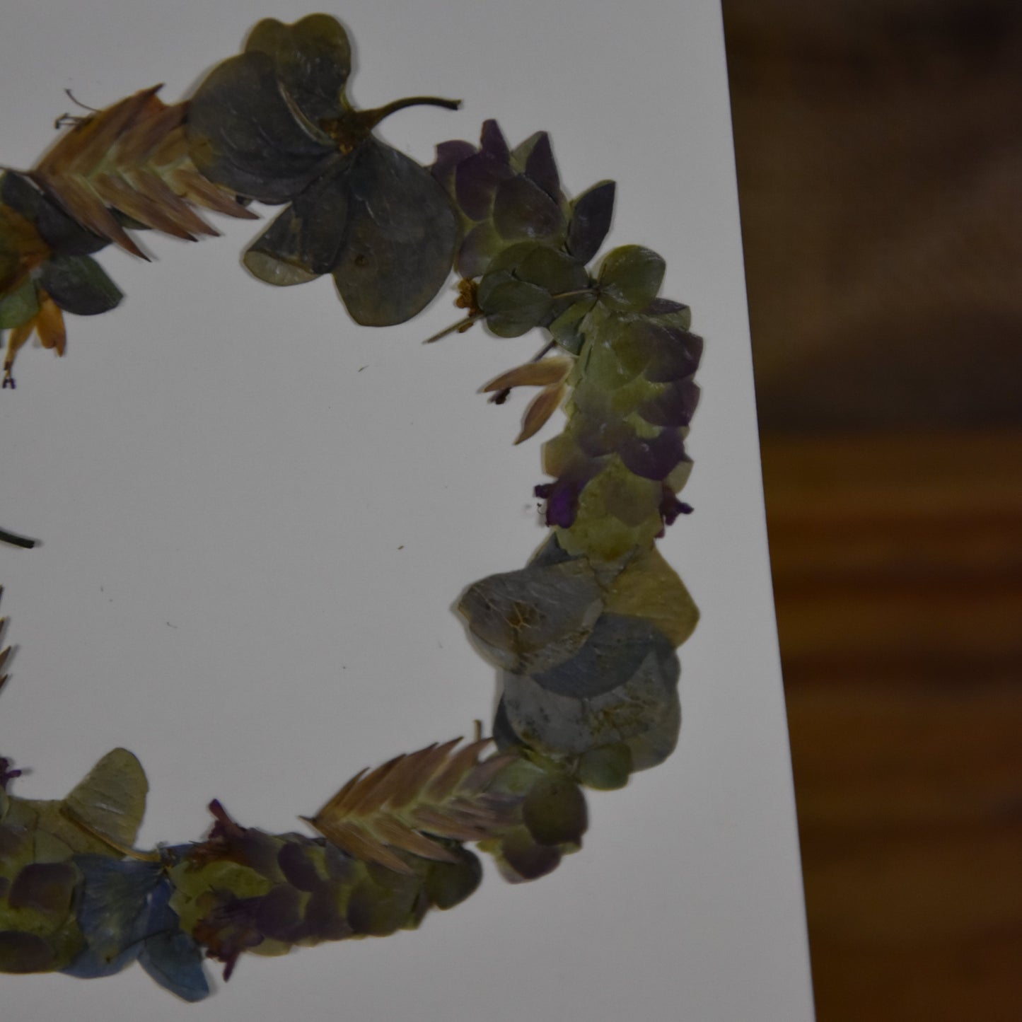 Happy Birthday | Postkarte | gepresste echte Blumen | Hortensie | Hopfenoregano