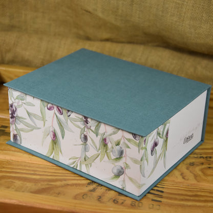 Schmuckkästchen | Schachtel | Olive | blau