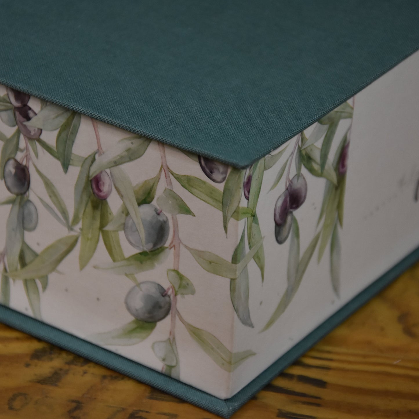 Schmuckkästchen | Schachtel | Olive | blau