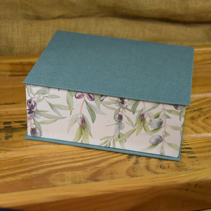 Schmuckkästchen | Schachtel | Olive | blau