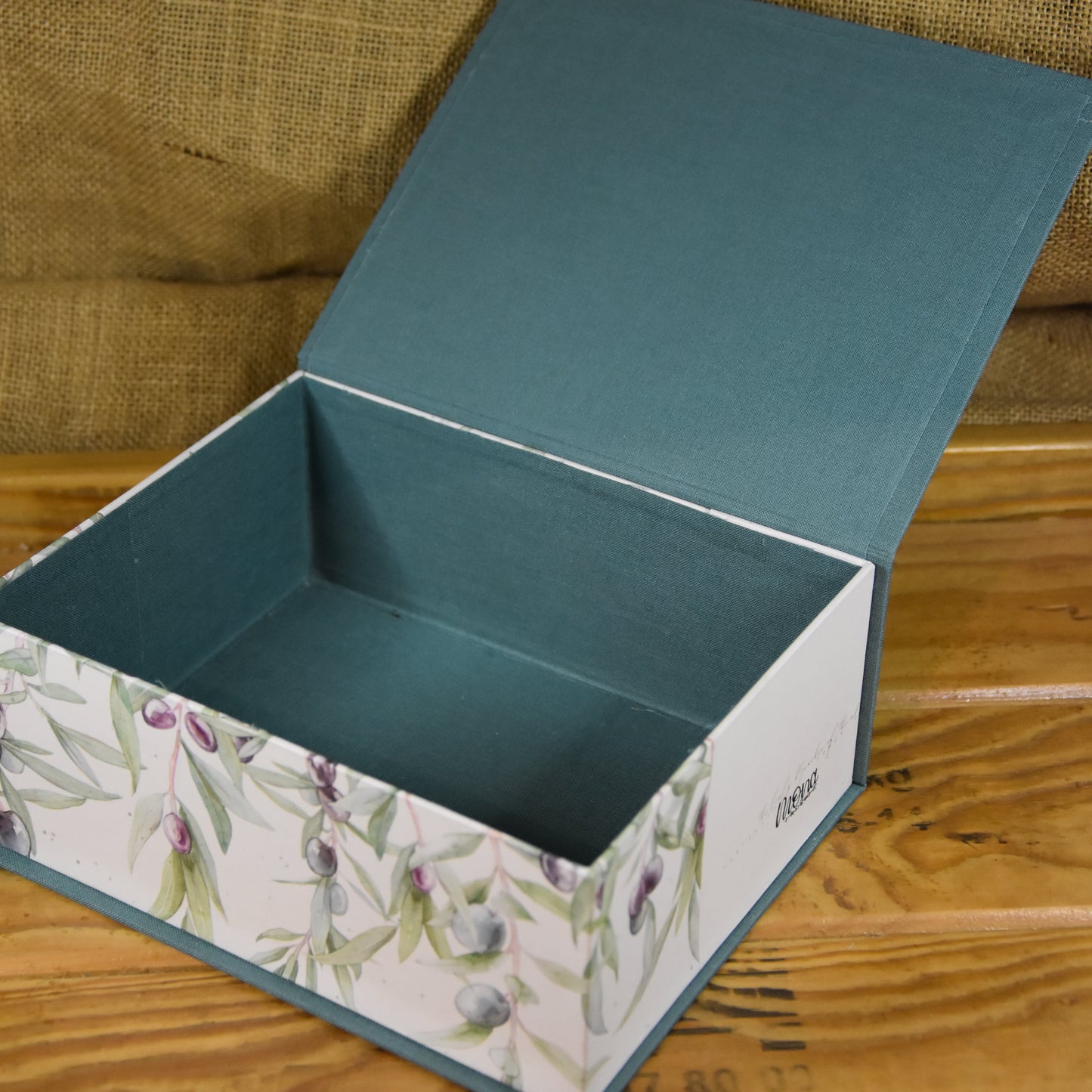 Schmuckkästchen | Schachtel | Olive | blau