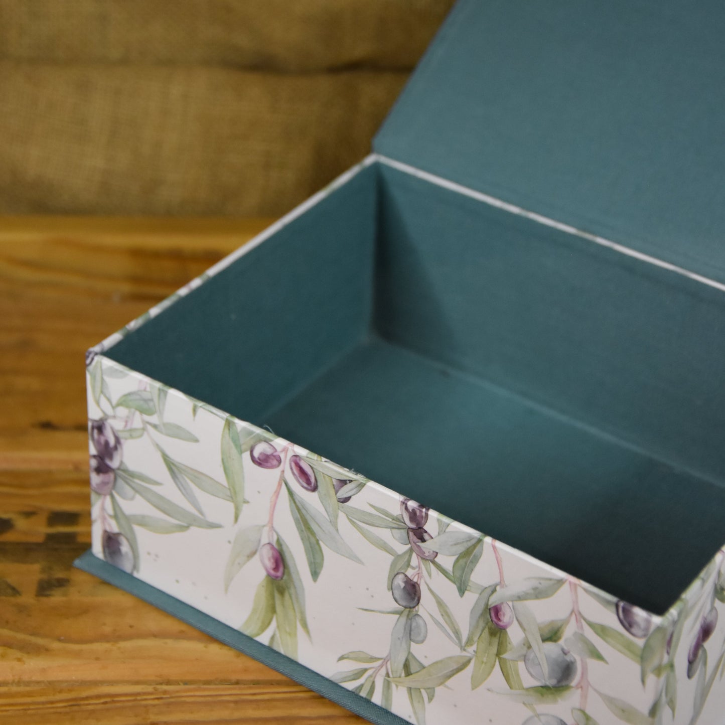Schmuckkästchen | Schachtel | Olive | blau