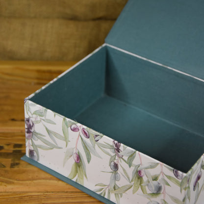 Schmuckkästchen | Schachtel | Olive | blau