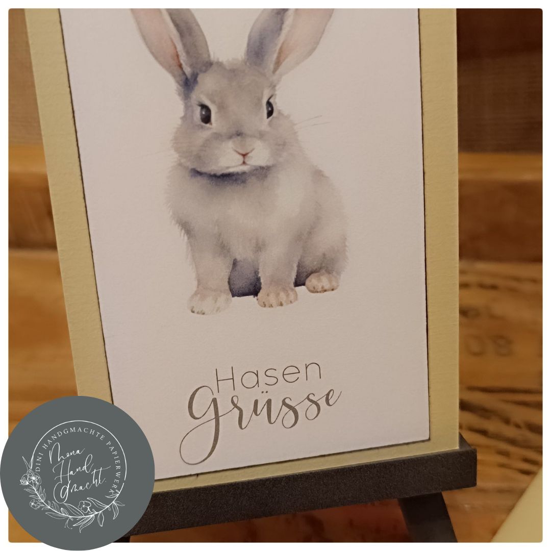 Hasen Grüsse | Mini Karte | Frühling | Ostern