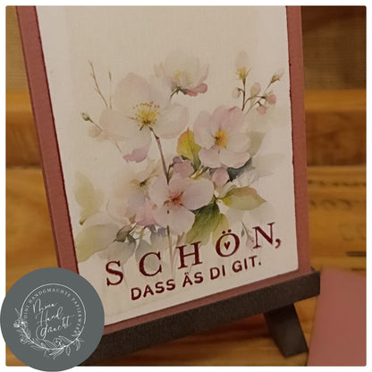 Schön, dass äs di git | Mini Karte | Frühling